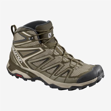 Scarpe Trekking Salomon X ULTRA MID 3 AERO Uomo Verde Oliva IT 3-G92